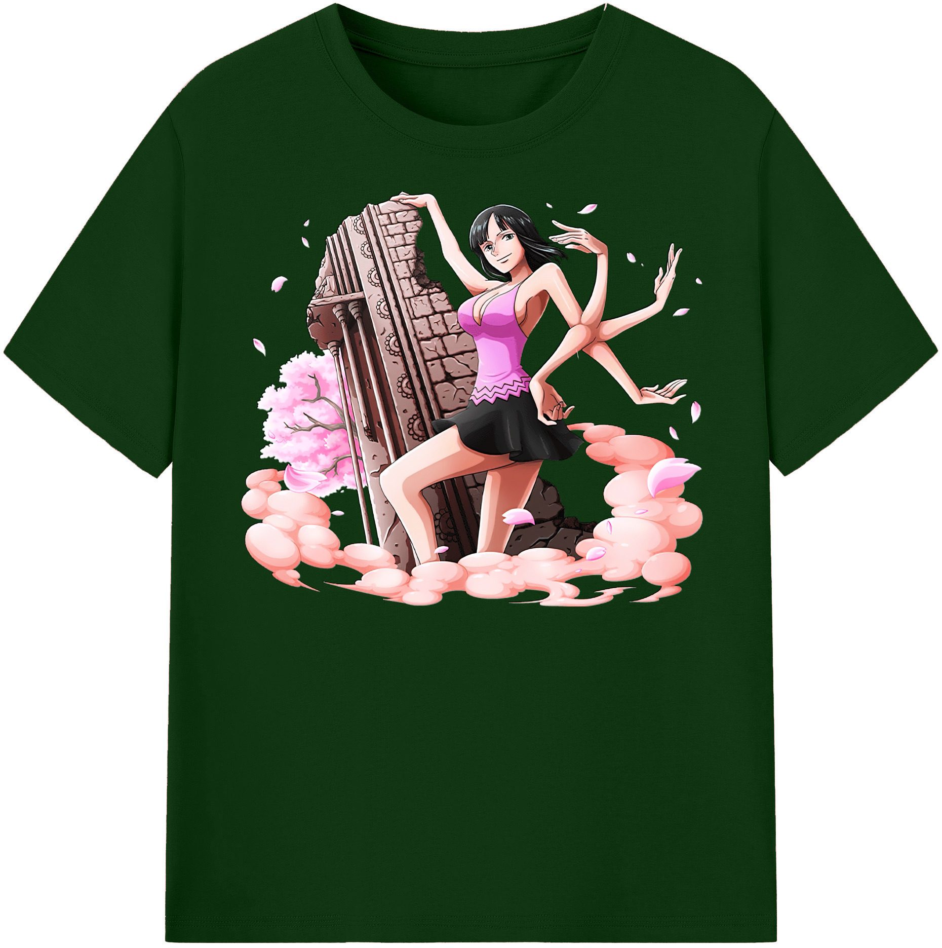ワンピース ニコ・ロビン ONE PIECE Nico Robin 綿100％半袖Tシャツ（フロントプリント）